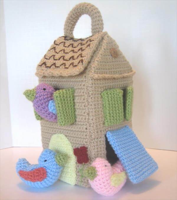 DIY Crochet Bird House Pattern | 101 Crochet