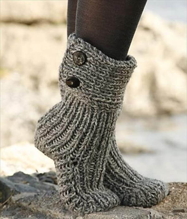 diy crochet slipper boots free patterns